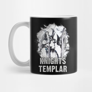 Knights Templar Crusader Christian Warrior Epic Honor Valor Abstract Art Mug